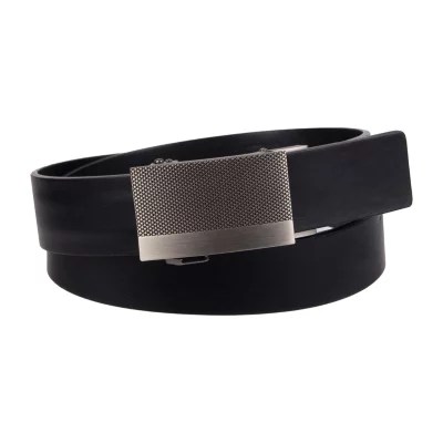 JF J.Ferrar® Track Lock Men's Belt with Plaque Buckle, Color Black