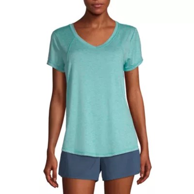 Xersion Womens V Neck Short Sleeve TShirt JCPenney