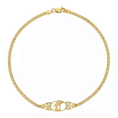14K Gold 9 Inch Ankle Bracelet JCPenney