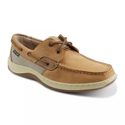 Eastland® Solstice Mens Leather Boat Shoes, Color Tan