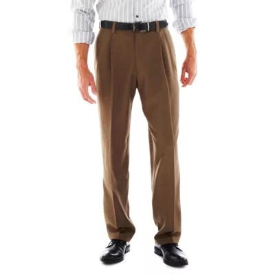 Haggar® eCLo™ Stria ClassicFit Pleated Dress Pants JCPenney