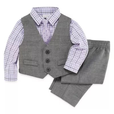Van Heusen Baby Boys 4pc. Suit Set, Color Lt Gray JCPenney