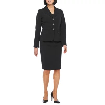 Le Suit Skirt Suit, Color Black JCPenney