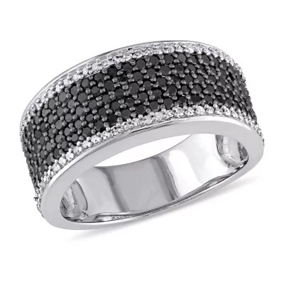 6MM 1 CT. T.W. Genuine Black Diamond Sterling Silver Anniversary Band JCPenney