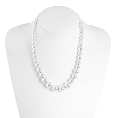 Jewelry Silver Tone Statement Necklace, Color Gray JCPenney
