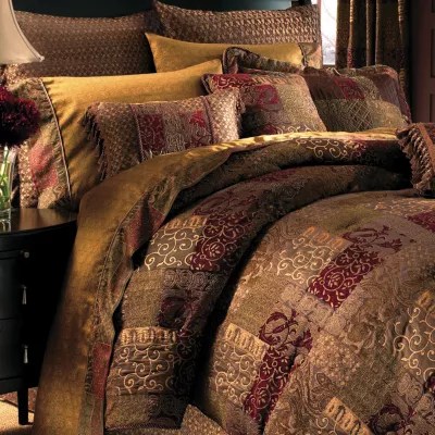 Croscill Classics Catalina Brown 4 Pc Chenille Comforter Set Croscill Classics Catalina Red 4 pc Chenille Comforter Set JCPenney