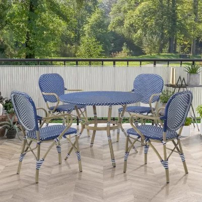 5 Pc Patio Dining Set Kirkside 5pc. Patio Dining Set Weather Resistant, Color Blue JCPenney