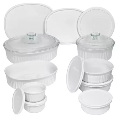 CorningWare® French White® 18pc. Bakeware SetJCPenney, Color White