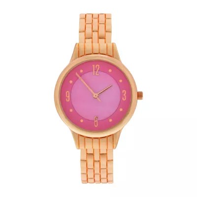 Mixit Womens Rose Goldtone Bangle WatchWac4411jc JCPenney