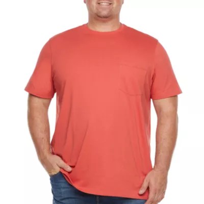 The Foundry Big & Tall Supply Co. Pocket Tee Mens Crew Neck Short