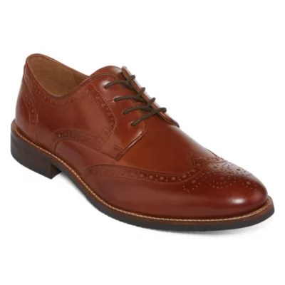 Stafford® Mason Mens Leather Wingtip Oxford Dress Shoes JCPenney