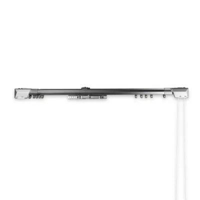 Rod Desyne Center Open Traverse Adjustable Curtain Rod, Color Silver