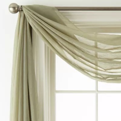 Royal Velvet Crushed Voile Scarf Valance