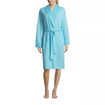 Liz Claiborne Womens Knit Robe 3/4 Sleeve Mid Length JCPenney
