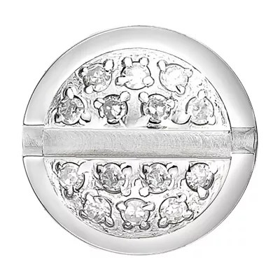 Mens 1/10 CT. T.W. Diamond Stainless Steel Stud Earring, Color White JCPenney