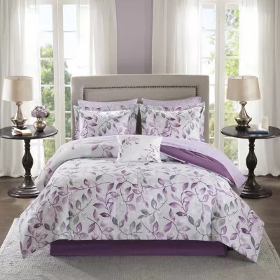Madison Park Essentials Eden Antimicrobial Complete Comforter & Cotton