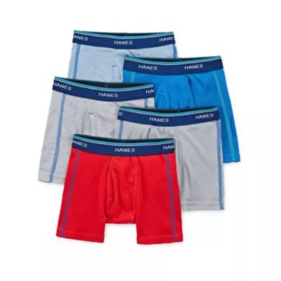 Hanes Toddler Boys 5 Pack Boxer Briefs, Color Multi JCPenney
