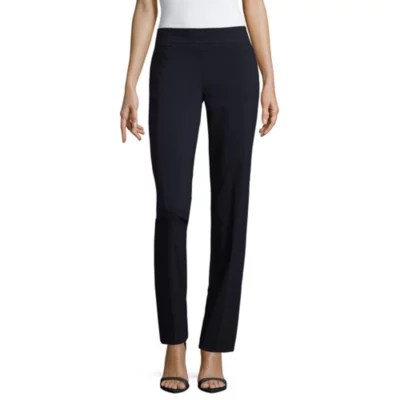 Liz Claiborne Womens Straight PullOn Pants JCPenney