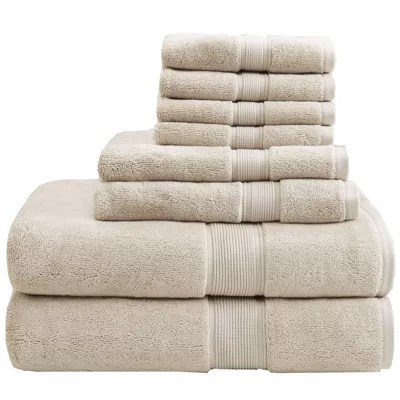 Madison Park Signature 800GSM 8 pc Bath Towel Set JCPenney