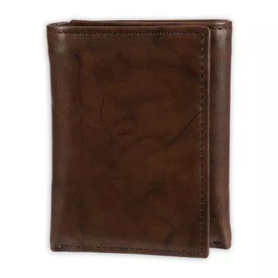 Men's Stafford® Leather RFID Trifold Wallet, Color Brown JCPenney