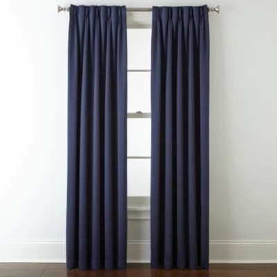 Liz Claiborne Kathryn Room Darkening Pinch Pleat/Back Tab Curtain Panel