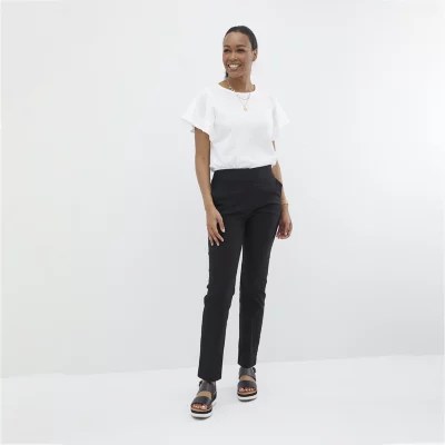 Worthington Seamed Slim Leg Womens Mid Rise Slim Pant JCPenney