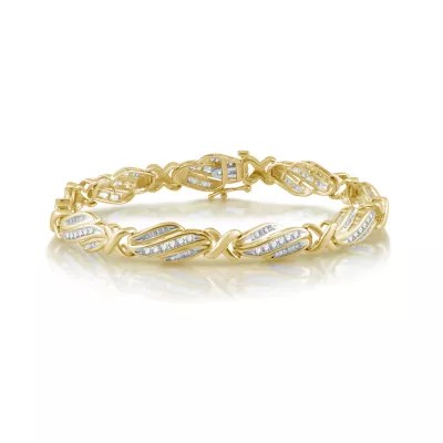 2 CT. T.W. Genuine White Diamond 10K Gold Tennis Bracelet JCPenney