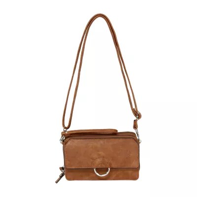 Bueno of California Small Circle Flap Crossbody Bag, Color Tan JCPenney