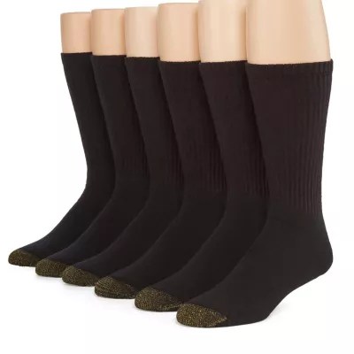 Gold Toe® Men's 6pk. Athletic Crew Socks Extended Size JCPenney