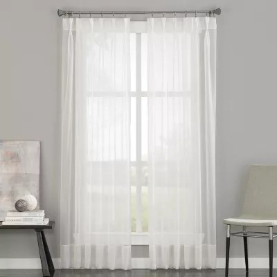 Soho PinchPleat BackTab Sheer Curtain PanelJCPenney, Color Oyster