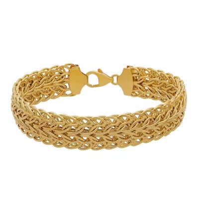 14K Gold 8 Inch Hollow Link Chain Bracelet JCPenney