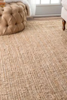 nuLoom Hand Woven Ashli Solid Jute Rug JCPenney