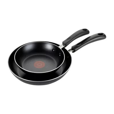 TFal Essentials 2pc. Aluminum NonStick Frying Pan, Color Black
