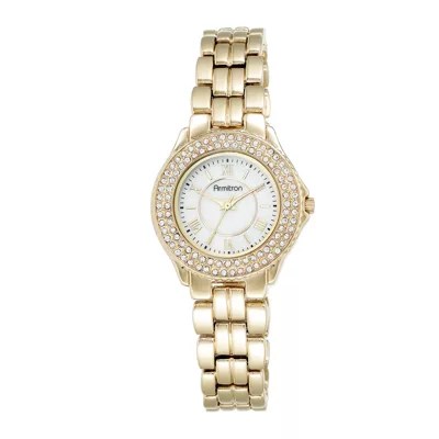 Armitron® Womens CrystalAccent GoldTone Bracelet Watch