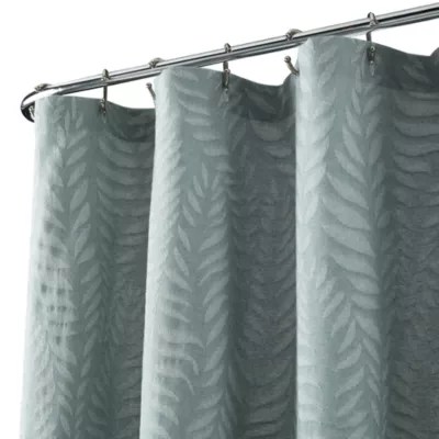 Fieldcrest Luxury Botanical Shower Curtain, Color Mineral Blue JCPenney
