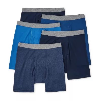 Stafford 4+1 Bonus Pair Dry+Cool Blended Boxer Briefs JCPenney