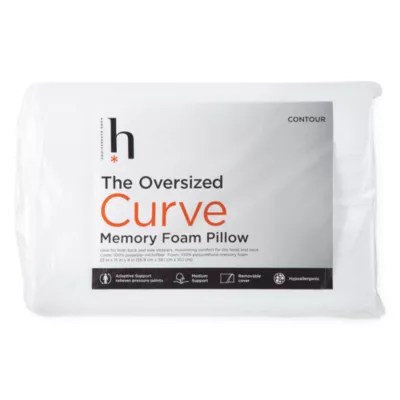 The Curve Memory Foam Contour Pillow Home Expressions The Oversized Curve Contour Memory Foam Pillow, Color