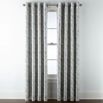 JCPenney Home Blaine Blackout GrommetTop Single Curtain Panel, Color