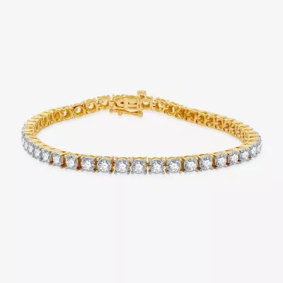 5 CT. T.W. Genuine White Diamond 10K Gold 7.5 Inch Tennis Bracelet