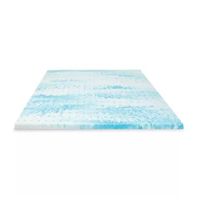 Sensorpedic 2" Gel Swirl Memory Foam Mattress Topper, Color White