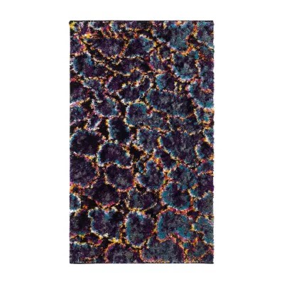 Safavieh Fruits Abstract Shag Rectangular Rugs, Color Turquoise Multi