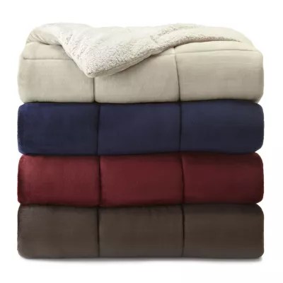 Jcpenney Ultra Mink To Sherpa Comforter JCPenney Home&trade; Faux Ultra Mink Fur and Sherpa ComforterJCPenney