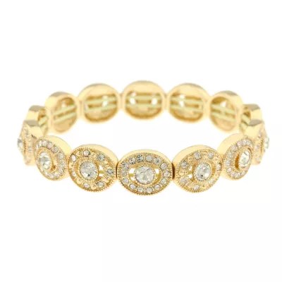 Jewelry Womens White Stretch BraceletJCPenney, Color Clear