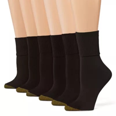GoldToe® 6pk. TurnCuff Crew Socks JCPenney
