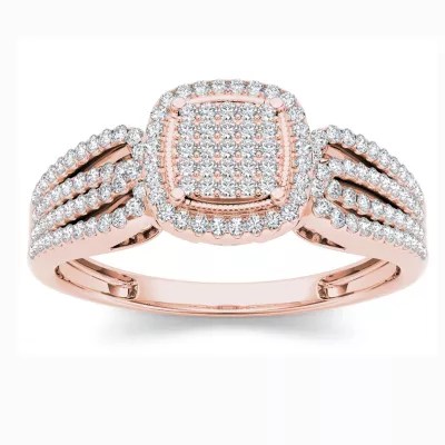 Womens 1/5 CT. T.W. Round White Diamond 10K Gold Engagement Ring JCPenney