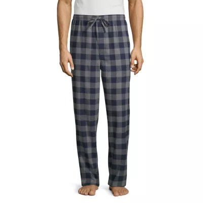 Stafford Mens Flannel Pajama Pants Big and Tall, Color Blue Buffalo