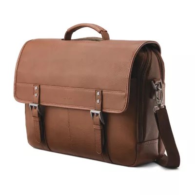 Samsonite Classic Leather Messenger Bag, Color Cognac JCPenney