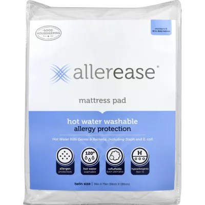 AllerEase HotWaterWashable Mattress Pad, Color White JCPenney