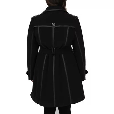 Excelled® FauxWool Belted Trench Coat JCPenney