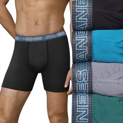 Hanes Ultimate Sport Xtemp Mens 4 Pack Boxer Briefs JCPenney